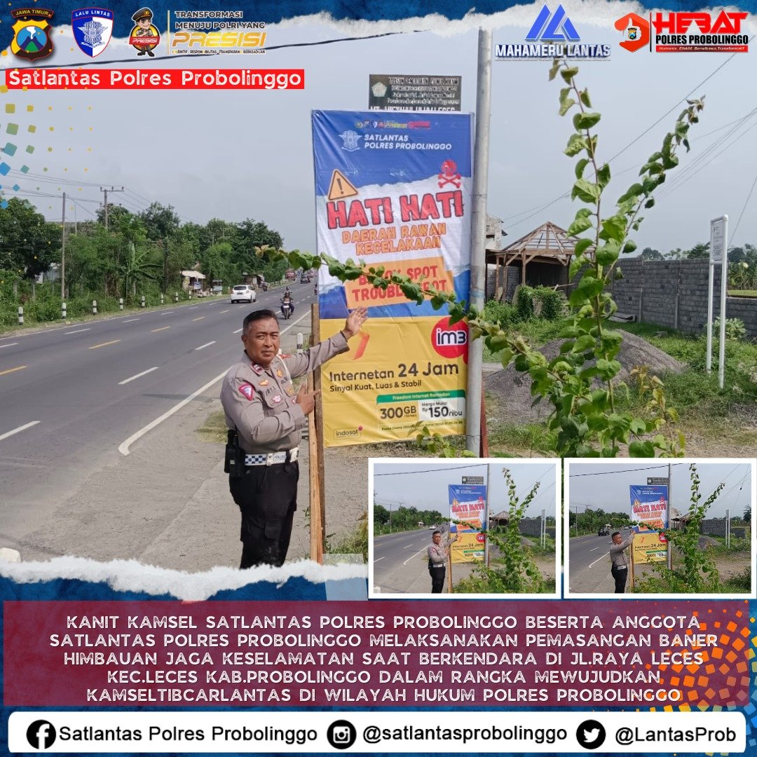 Berjuang Tekan Lakalantas, Ini Jurus Aiptu Ery Kusuma, Kanit Kamsel Polres Probolinggo
