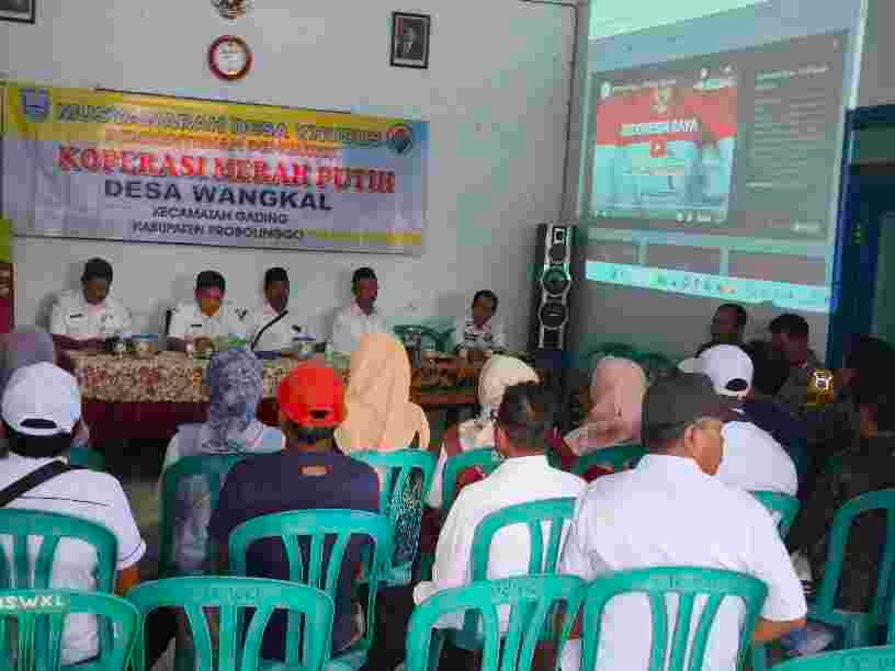 Laksanakan Intruksi Presiden Pemerintah Desa Wangkal Adakan Musdes pembentukan Koperasi Merah Putih