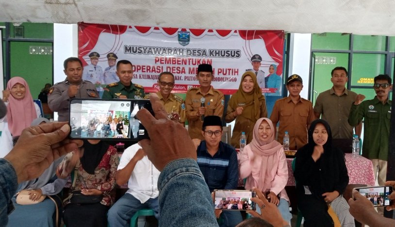 Bukan Sekadar Gagasan, Kini Koperasi Merah Putih Resmi Dibentuk di Kalikajar Kulon Paiton