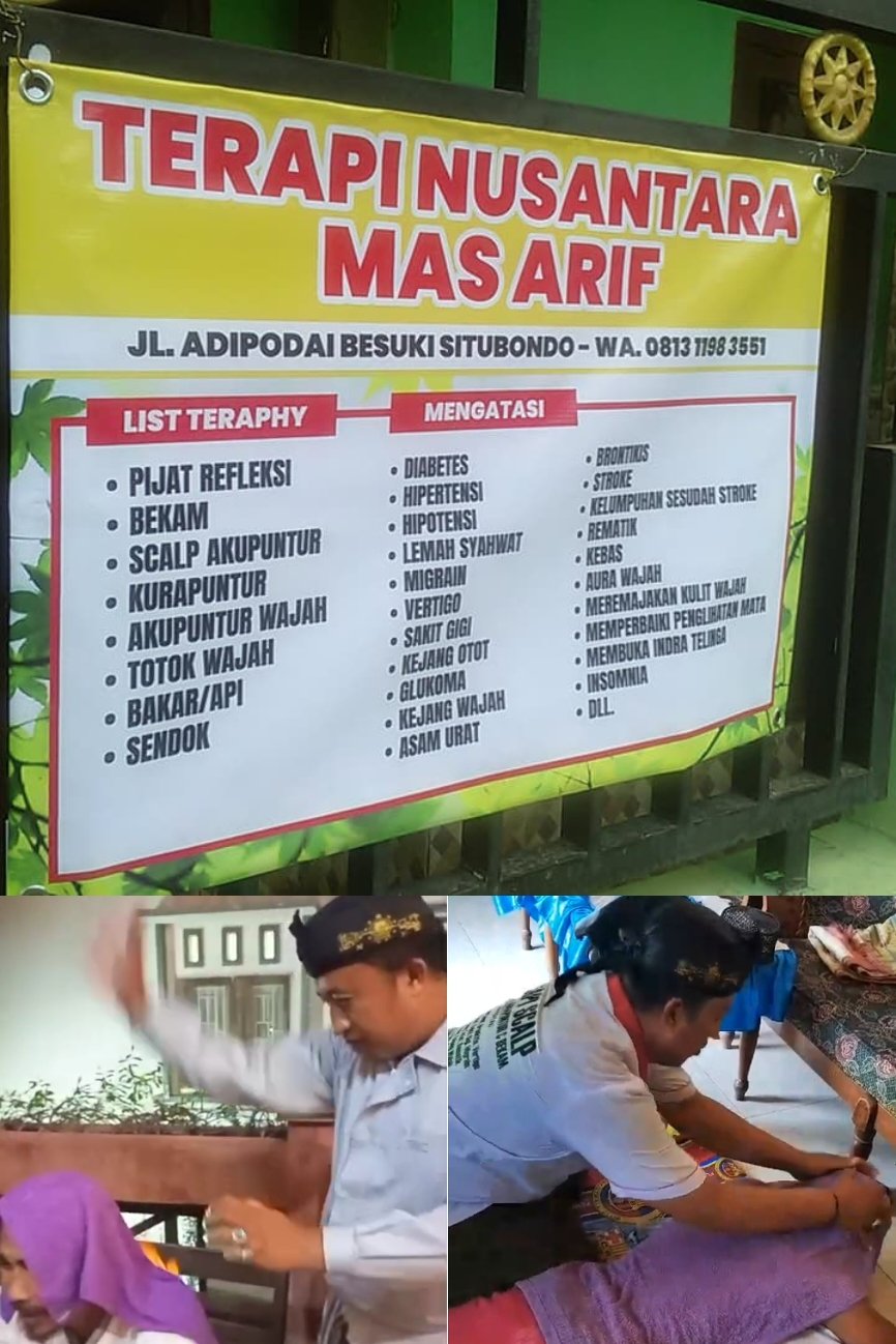 Terapi Nusantara Mas Arif, Alternatif Pengobatan di Situbondo
