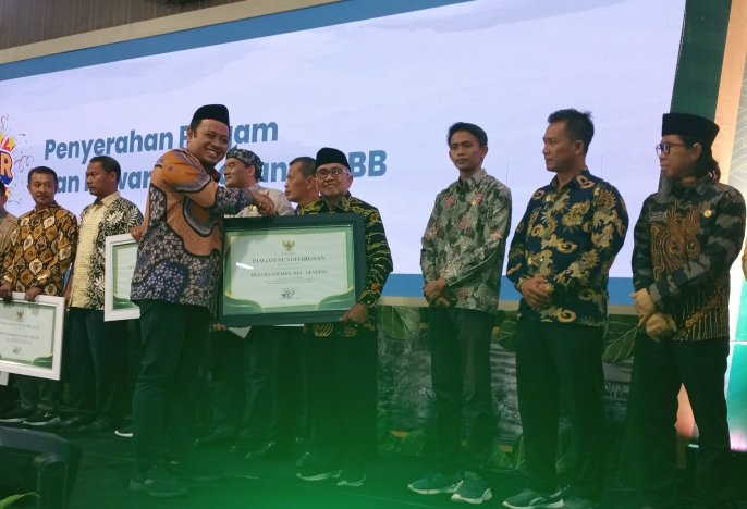 Gebyar Pajak 2025: Desa Klaseman Sabet Penghargaan Desa Lunas PBB