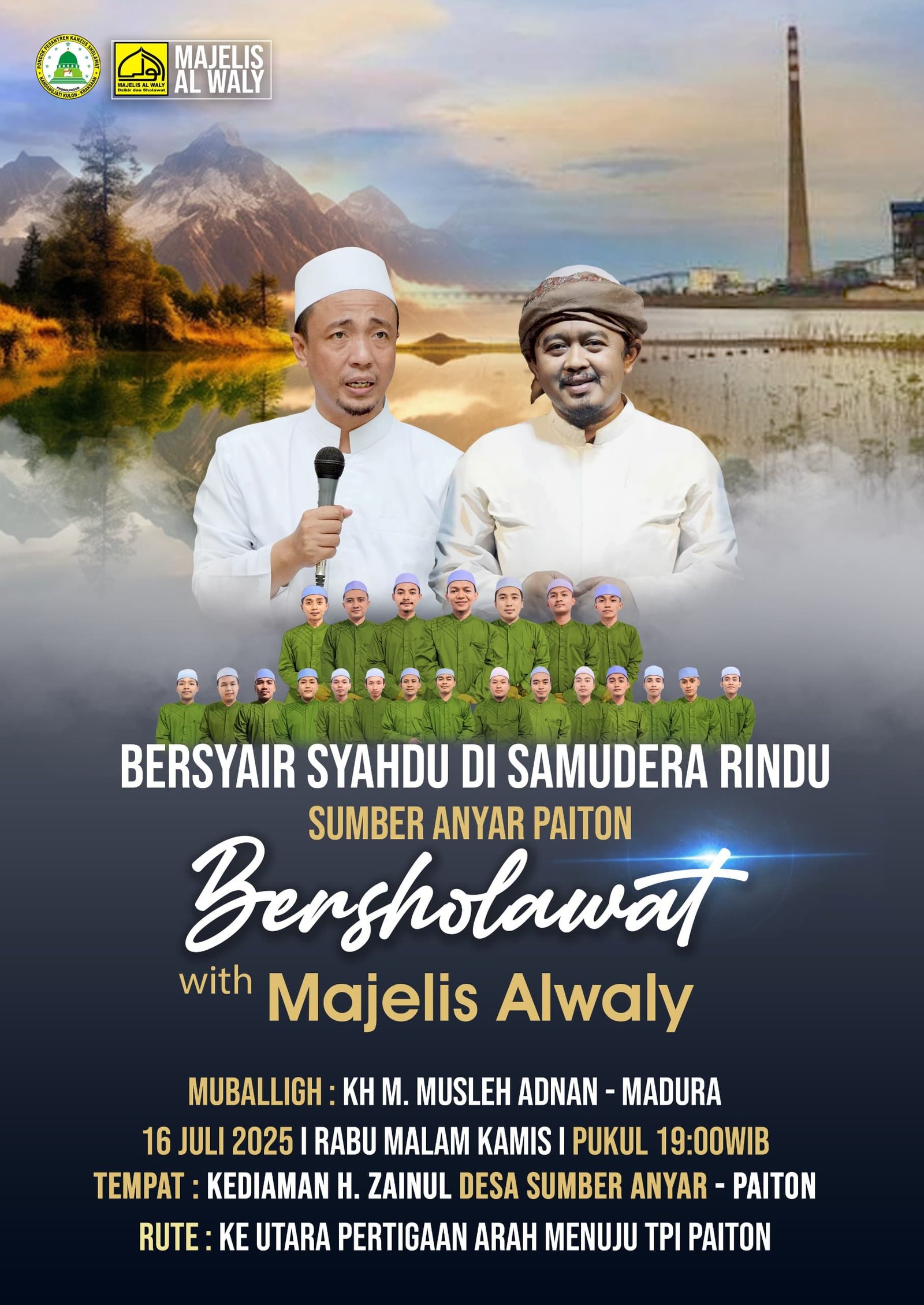 Malam Penuh Rindu di Pesisir Paiton: Abah Zainul Tuan Rumah Majelis Sholawat Bersama Majelis Alwaly