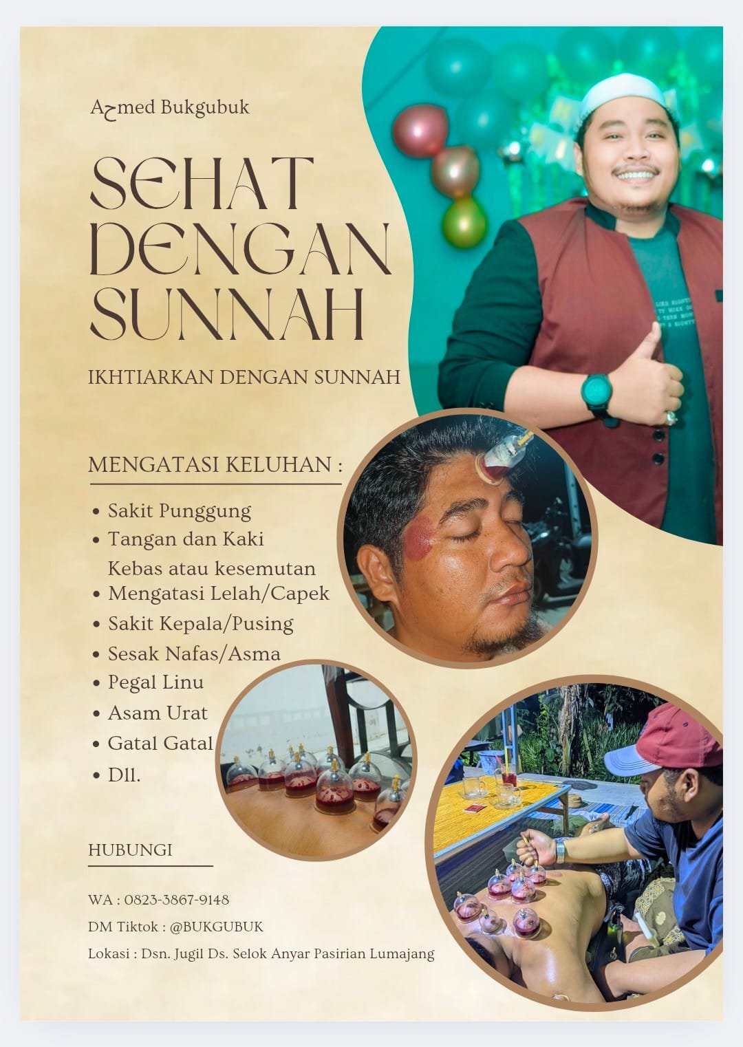 Gangguan Makhluk Gaib? Ahmed Bukgubuk Juga Layani Bekam, Suwuk, dan Konsultasi Spiritual