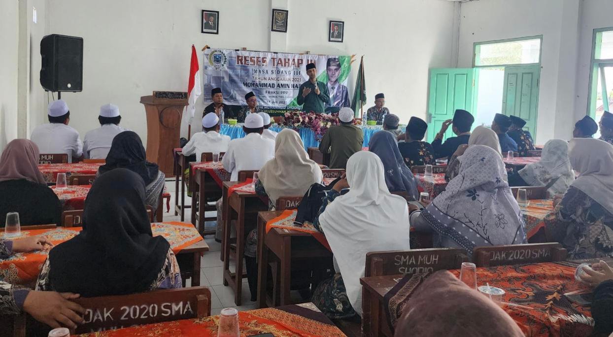 Serap Aspirasi Guru Anggota Komisi III Gelar Reses Di SMA MUHAMMAD SHODIQ.