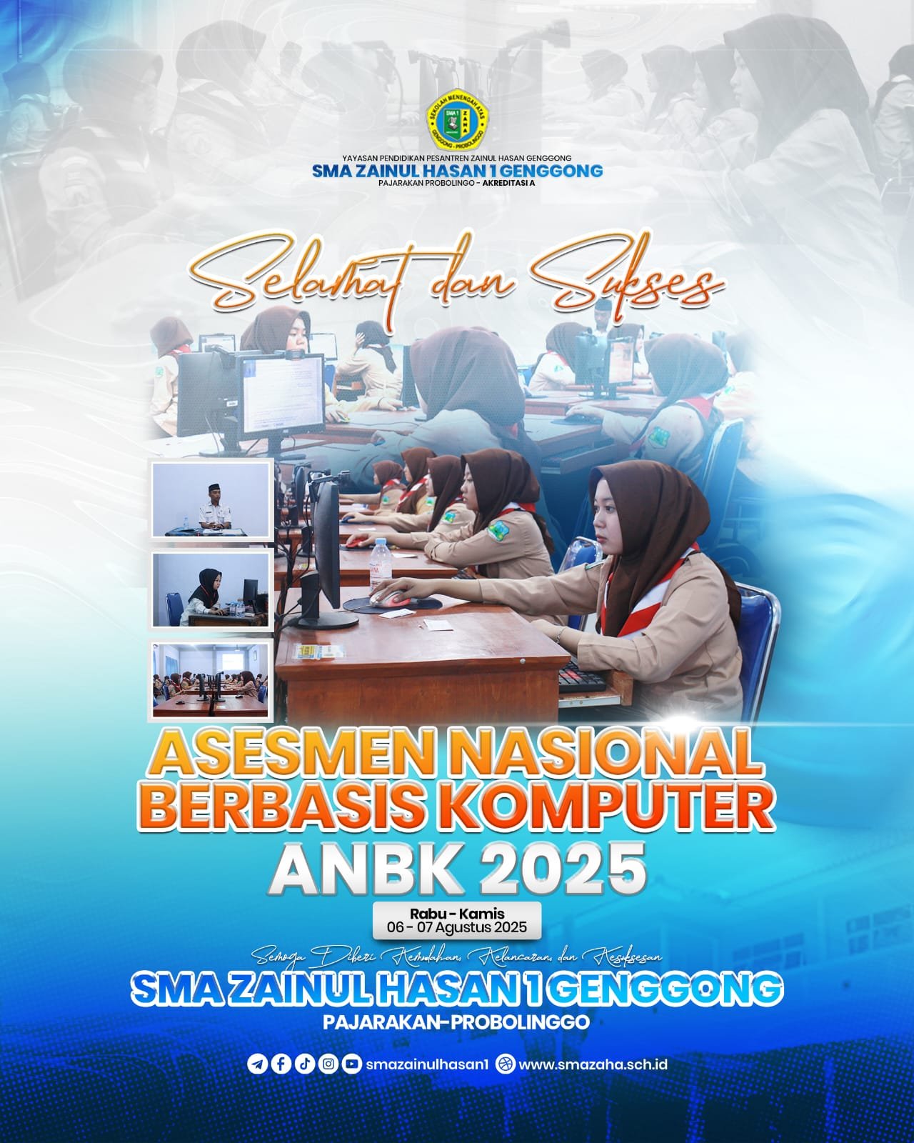 Digitalisasi Ujian di Pesantren, ANBK 2025 Berlangsung Tertib di SMA Zainul Hasan 1 Genggong 