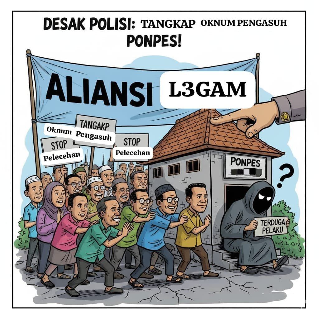 Aliansi L3GAM Desak Polisi Tangkap Oknum Pengasuh Ponpes di Gending yang Diduga Lakukan Pelecehan Seksual