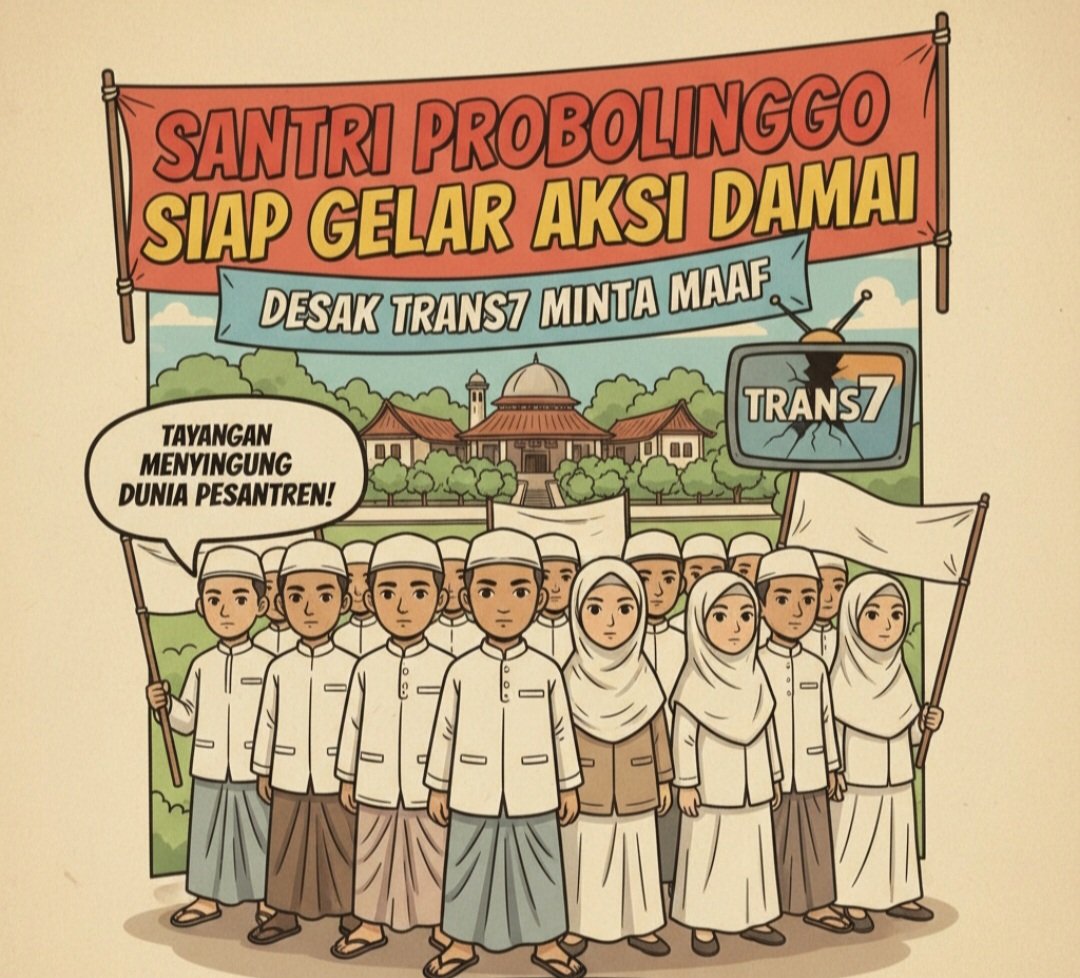 Santri Probolinggo Siap Gelar Aksi Damai, Desak Trans7 Minta Maaf atas Tayangan yang Dinilai Menyinggung Dunia Pesantren