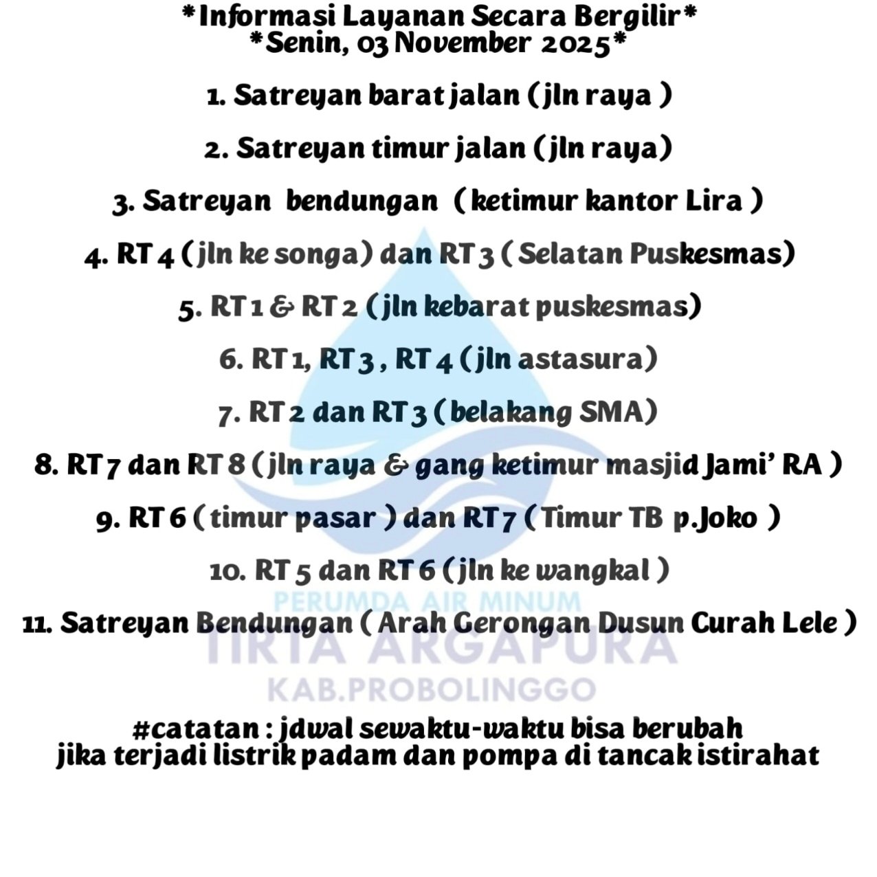 Distribusi Air PDAM Dilakukan Secara Bergilir Akibat Longsor
