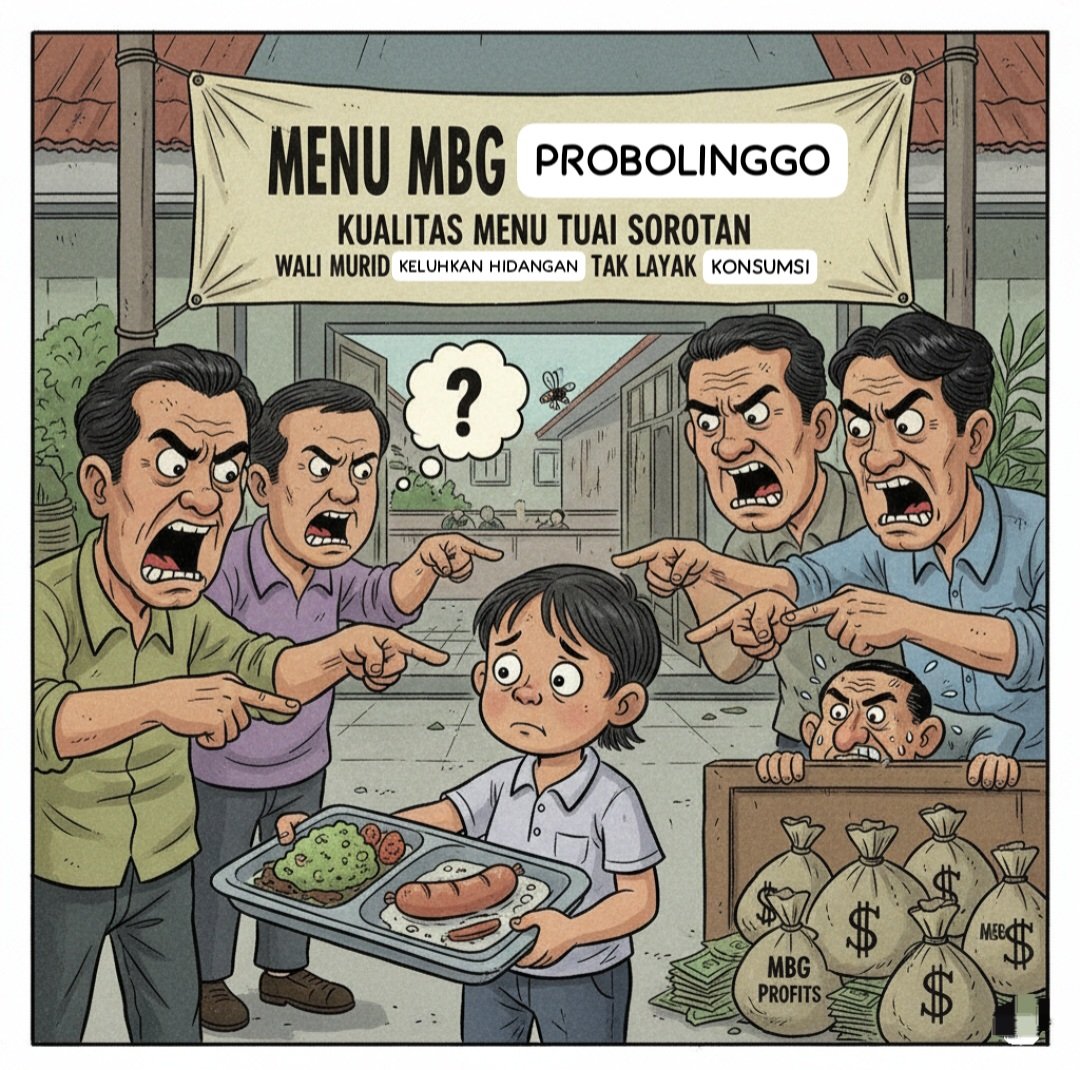 Kualitas Menu MBG di Probolinggo Tuai Sorotan, Wali Murid Keluhkan Hidangan Tak Layak Konsumsi