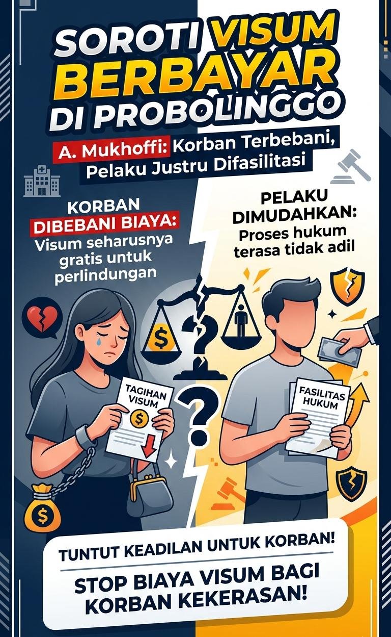 Soroti Visum Berbayar di Probolinggo, A. Mukhoffi: Korban Terbebani, Pelaku Justru Difasilitasi